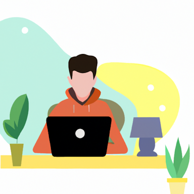 flat art illustration of a frontend engineer