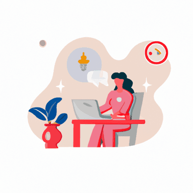 flat art illustration of a Chief of Staff