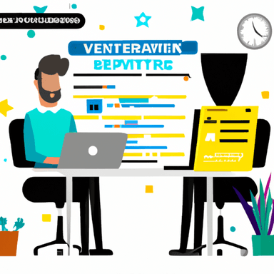 flat art illustration of a chief-of-staff