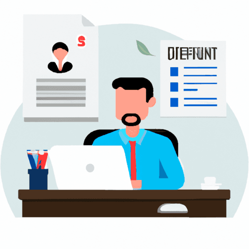 flat art illustration of a Chief of Staff