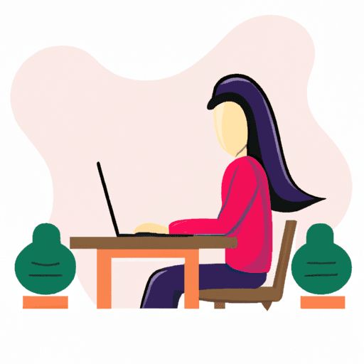 flat art illustration of a Content Marketer