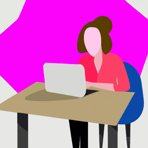 flat art illustration of a Copywriter