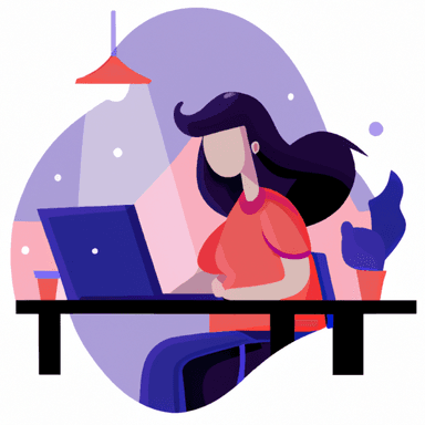 flat art illustration of a customer-support