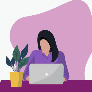 flat art illustration of a Customer Support