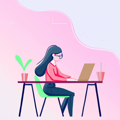 flat art illustration of a executive-assistant