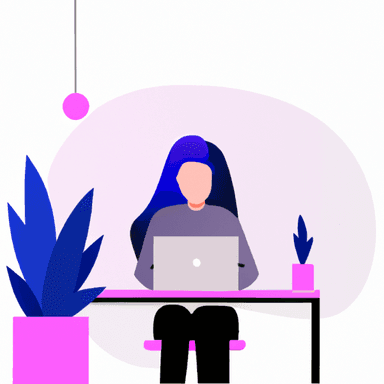 flat art illustration of a Financial Planner