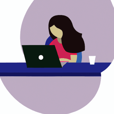 flat art illustration of a Financial Planner