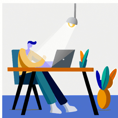 flat art illustration of a HRBP