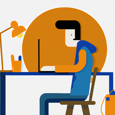 flat art illustration of a it-support