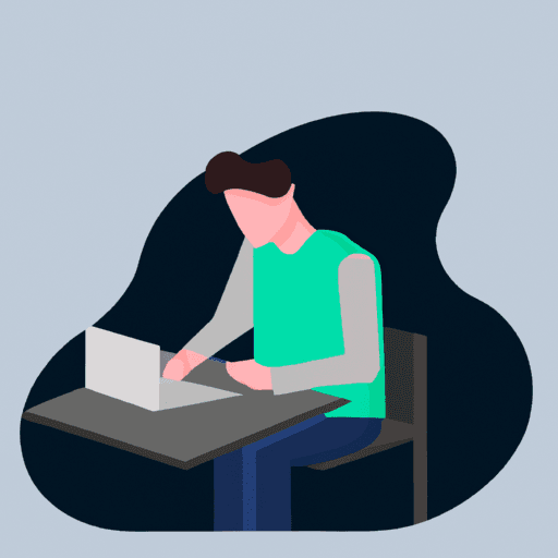 flat art illustration of a IT Support