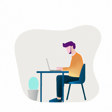 flat art illustration of a operations-manager