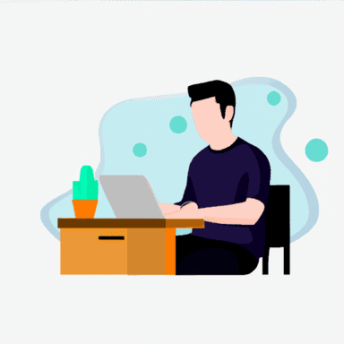 flat art illustration of a product-designer