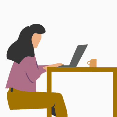 flat art illustration of a Project Manager