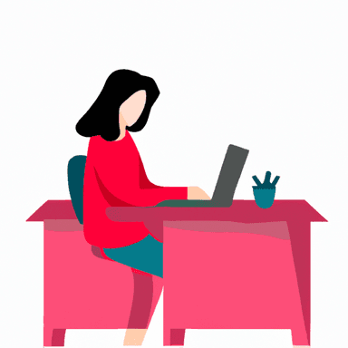 flat art illustration of a Project Manager