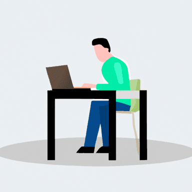 flat art illustration of a qa-engineer