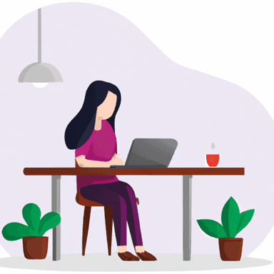 flat art illustration of a Recruiter