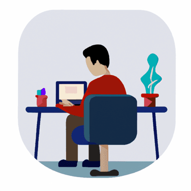 flat art illustration of a Risk & Compliance Manager