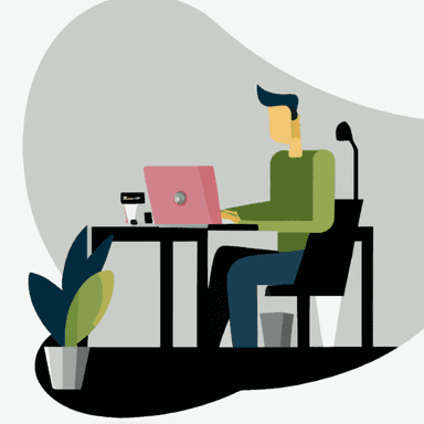 flat art illustration of a Risk & Compliance Manager