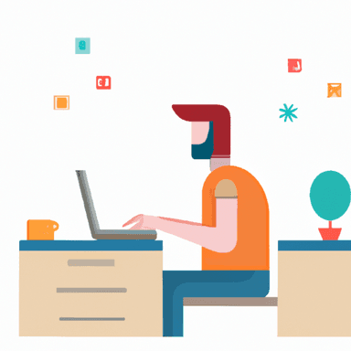 flat art illustration of a Sales