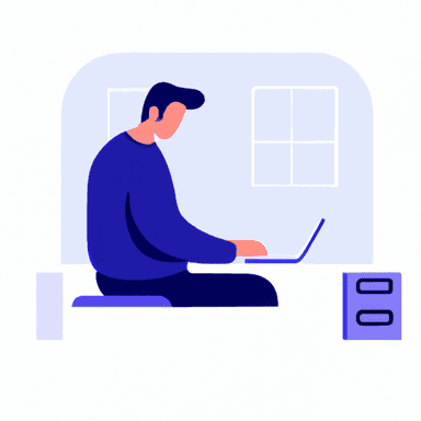 flat art illustration of a sales