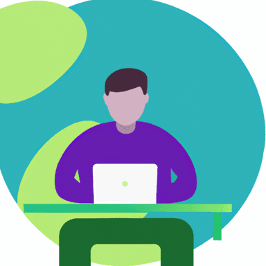 flat art illustration of a Security Engineer