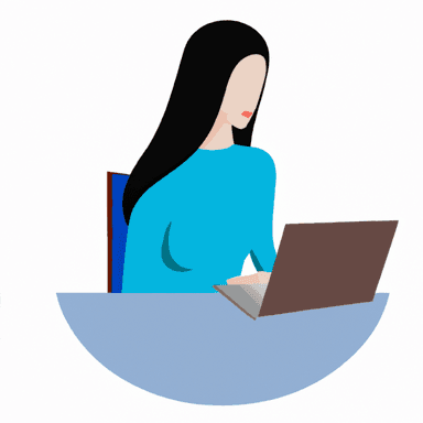 flat art illustration of a Security Engineer