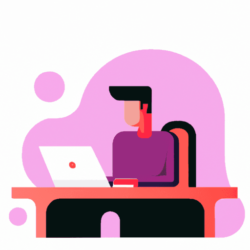 flat art illustration of a Software Engineer