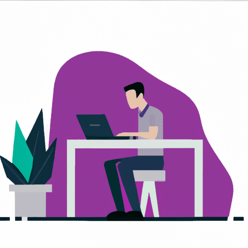 flat art illustration of a Software Engineer