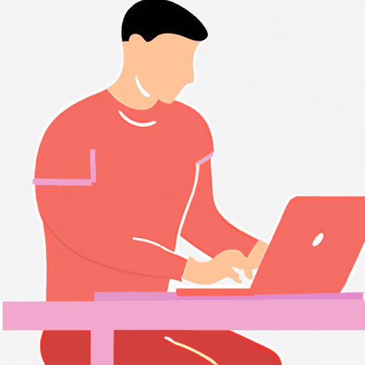 flat art illustration of a Software Engineer