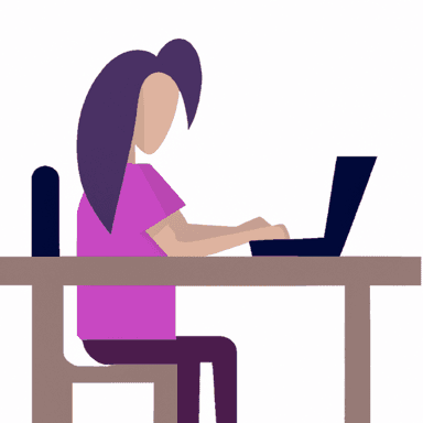 flat art illustration of a Technical Writer
