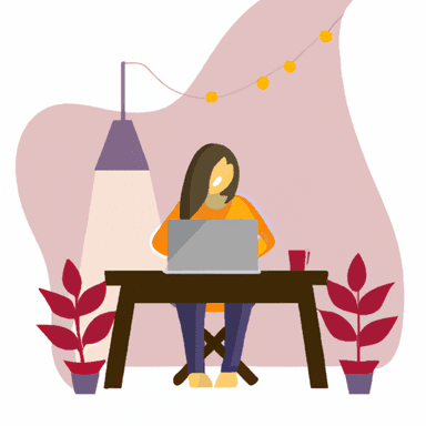 flat art illustration of a Technical Writer