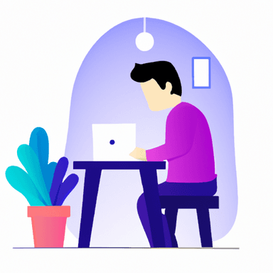 flat art illustration of a technical-writer