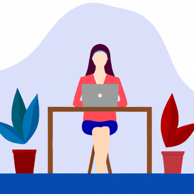 flat art illustration of a ux-researcher