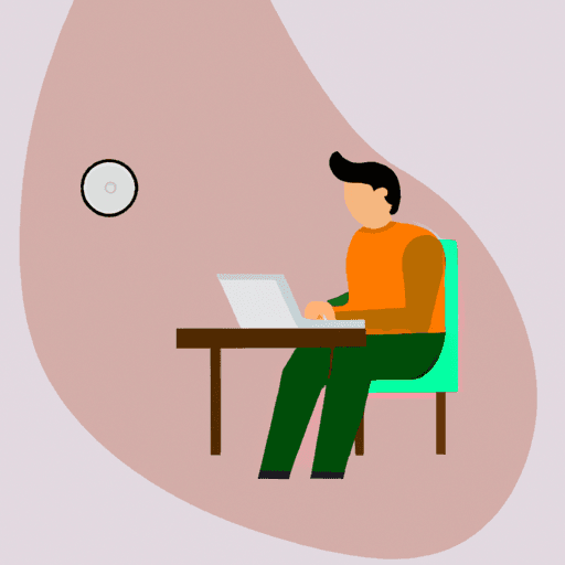 flat art illustration of a IT Support
