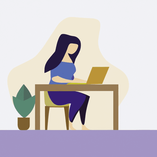 flat art illustration of a ML Engineer