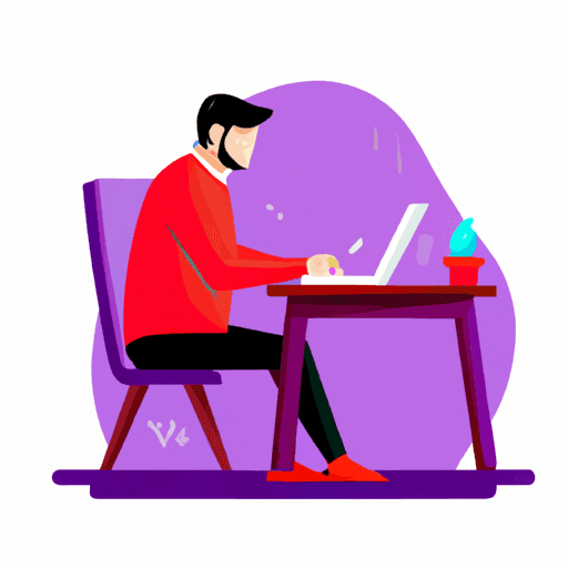 flat art illustration of a Software Engineer