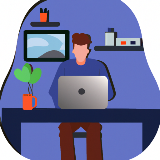flat art illustration of a backend engineer