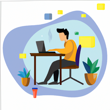 flat art illustration of a business analyst