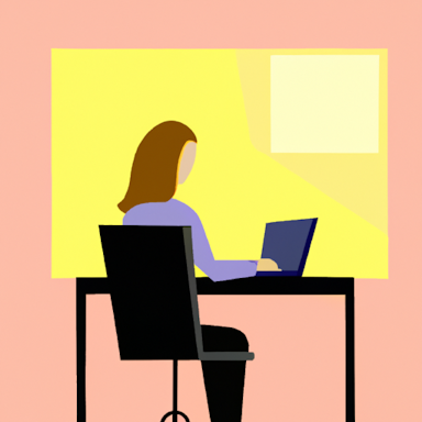 flat art illustration of a business analyst