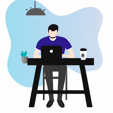 flat art illustration of a frontend engineer