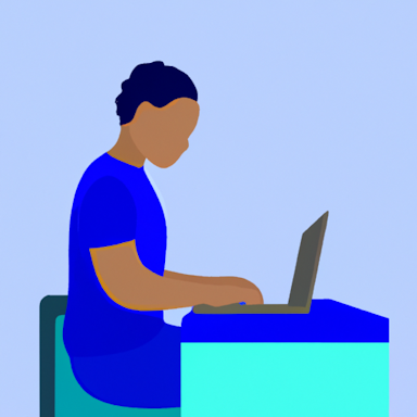 flat art illustration of a legal counsel