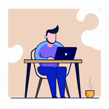 flat art illustration of a operations manager