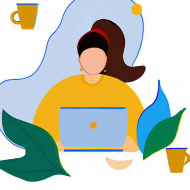 flat art illustration of a product-marketer