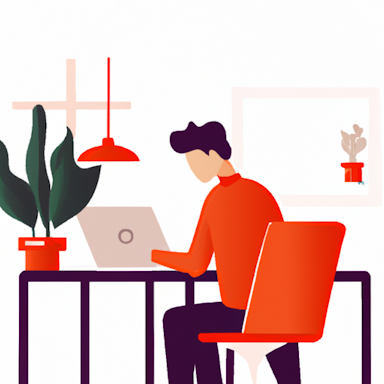 flat art illustration of a product marketer