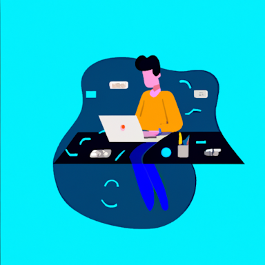 flat art illustration of a Product Marketer