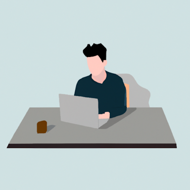 flat art illustration of a project manager