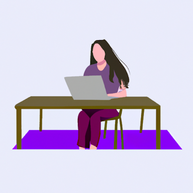 flat art illustration of a project manager