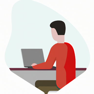 flat art illustration of a security engineer